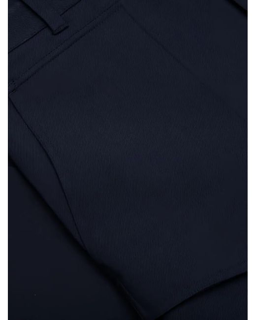Helmut Lang Blue Cargo-Pocket Trousers for men