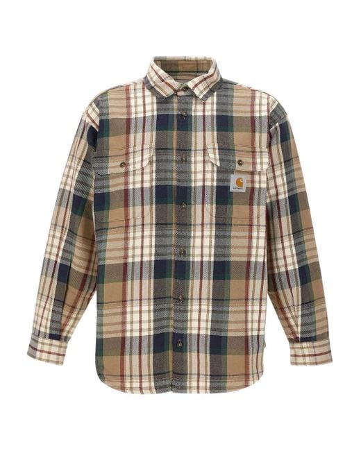 Carhartt Geruit Overhemd in het White voor heren