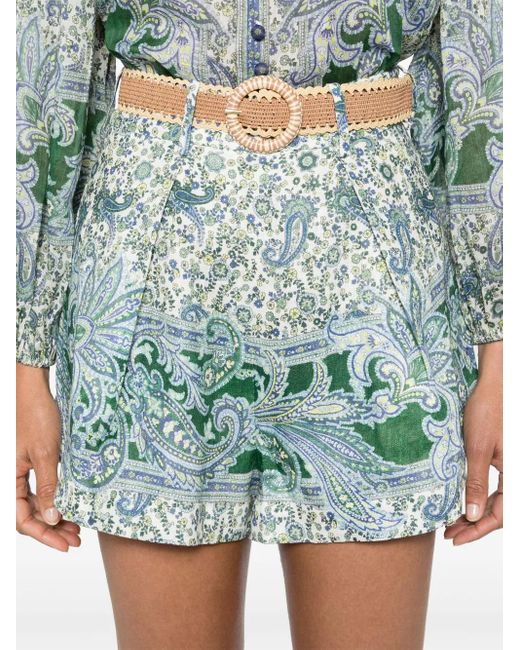 Short Shorts di Zimmermann in Green
