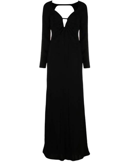 Vestido largo con aberturas Max Mara de color Black