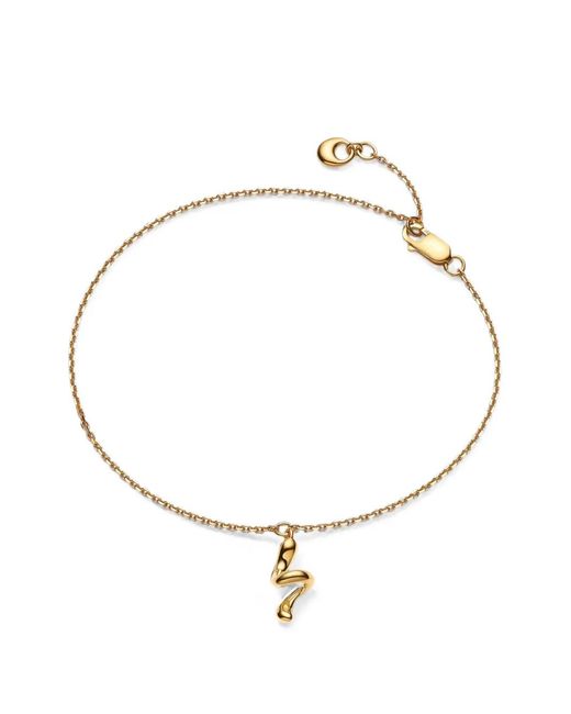 Maria Black Metallic Coil Pendant Bracelet