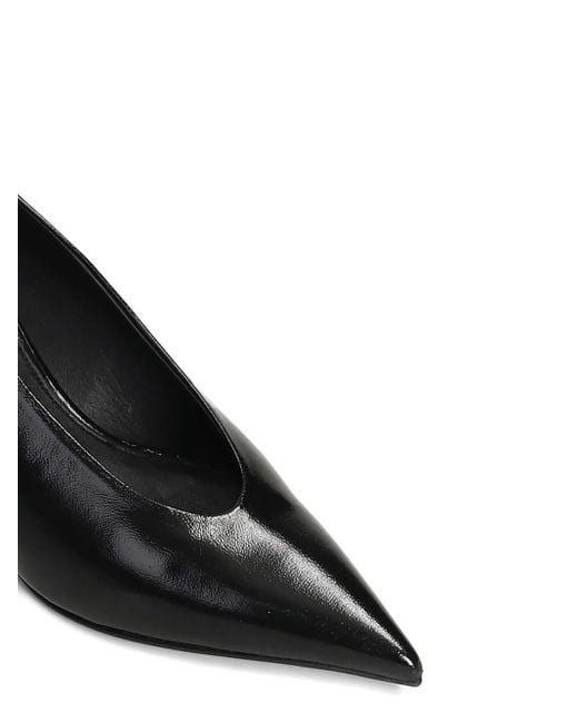 The Seller Black Pointed-Toe Stiletto Heeled Pumps