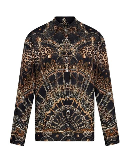 Camicia Masked Moonlight di Camilla in Black da Uomo