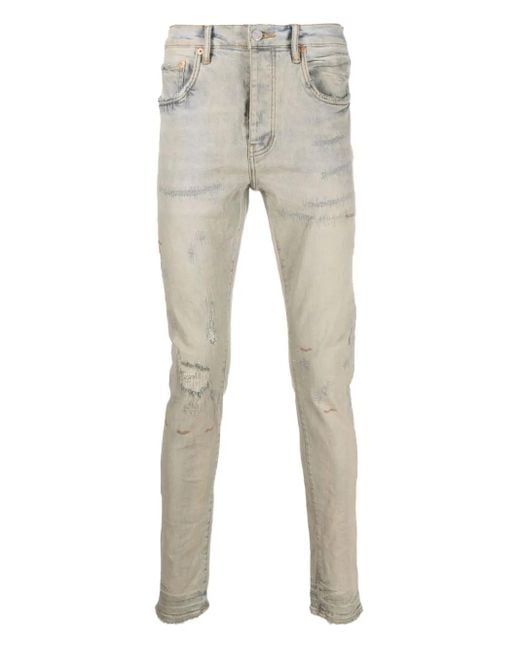 Purple Brand Jeans im Distressed-Look in Gray für Herren