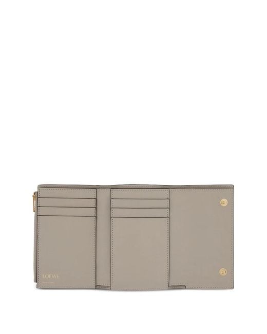 Loewe Gray Portefeuille Repeat À Design Embossé