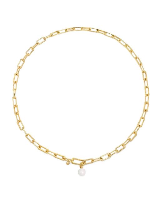 Monica Vinader Natural Mini Chain Pearl Necklace