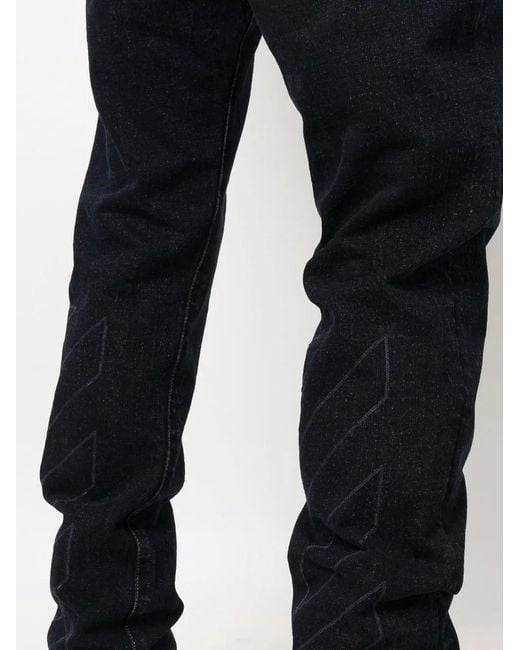 Off-White c/o Virgil Abloh Blue Diagonals Slim-Fit Jeans for men