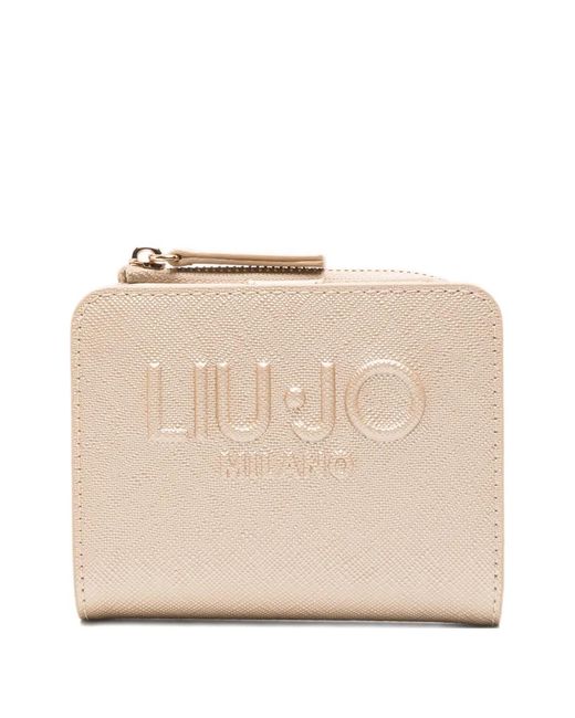 Liu Jo Natural Logo-Embossed Wallet