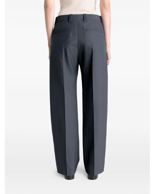 Lemaire Blue Tailored Straight Trousers