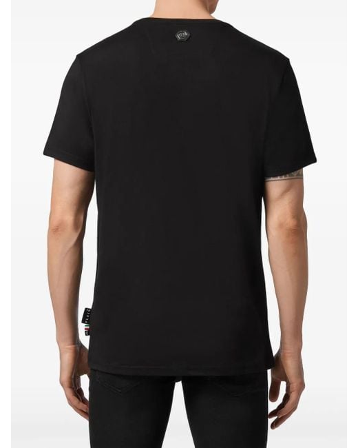 Philipp Plein Black 1978 Logo-Print T-Shirt