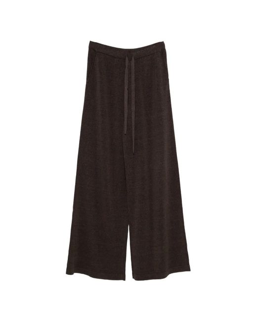 P.A.R.O.S.H. Brown Drawstring Palazzo Pants