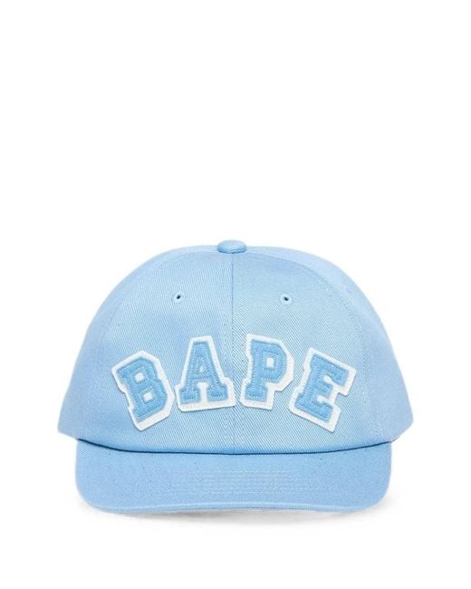 A Bathing Ape Blue Patched-Panel Cap