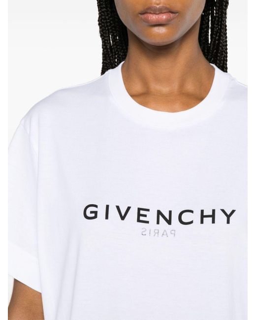T-shirt In Cotone Con Logo di Givenchy in White