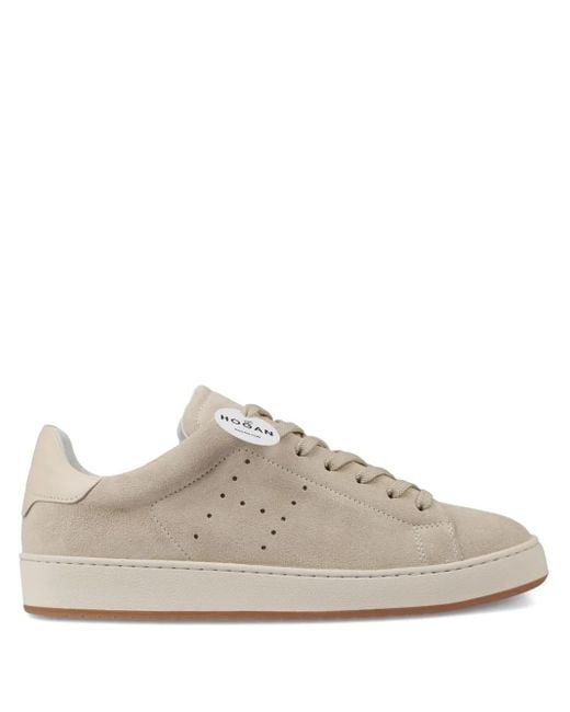 Sneakers Stringate di Hogan in Natural da Uomo