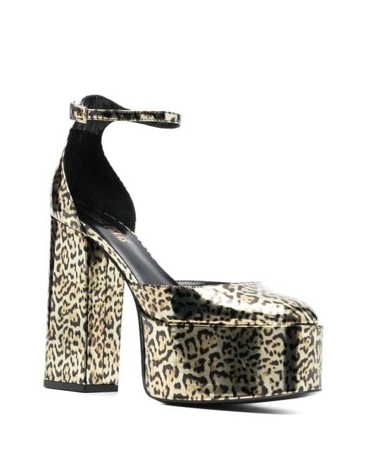 Paris Texas Black Leopard-Print 130Mm Pumps