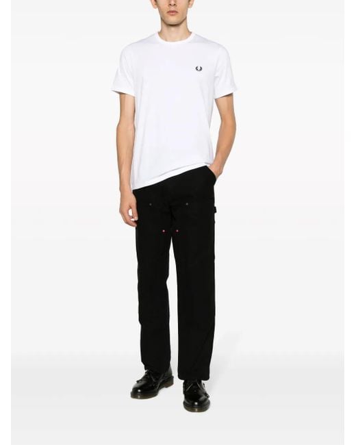 Fred Perry White Fp Ringer T-Shirt for men