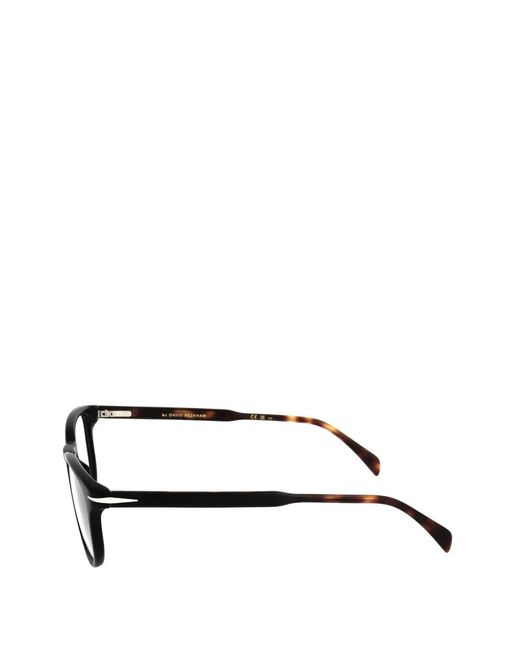 David Beckham Black Square-Frame Glasses for men