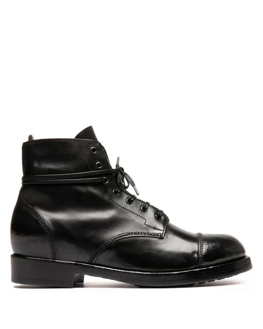 Bottines En Cuir À Lacets Officine Creative pour homme en coloris Black