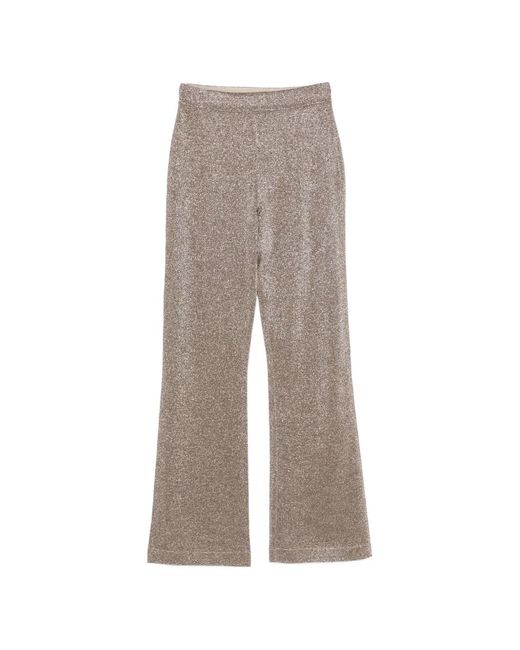 Missoni Gray Metallic-Effect Trousers