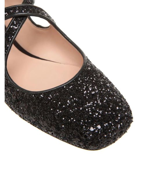 Ballerine Rina Con Glitter di Bally in Black
