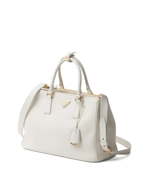 Borsa Galleria Large di Prada in White