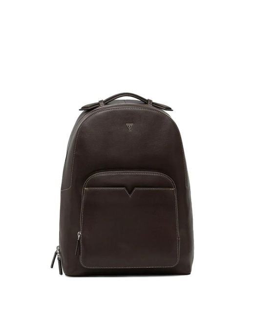 Guess Black Firenze Zip-Fastening Backpack for men