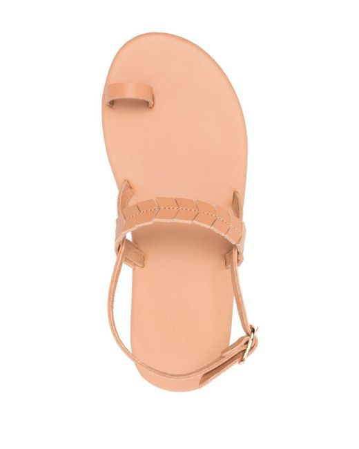 Ancient Greek Sandals Pink Kamara Leather Sandals