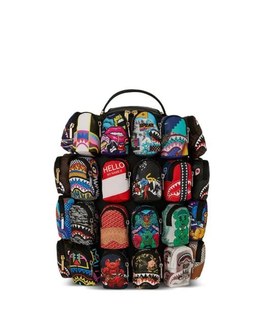 Sprayground Backpack Of Mini Backpacks Dlx Multiple-Pocket Shark
