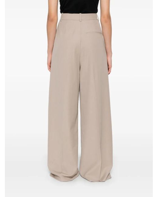 Anine Bing White Lou Trousers