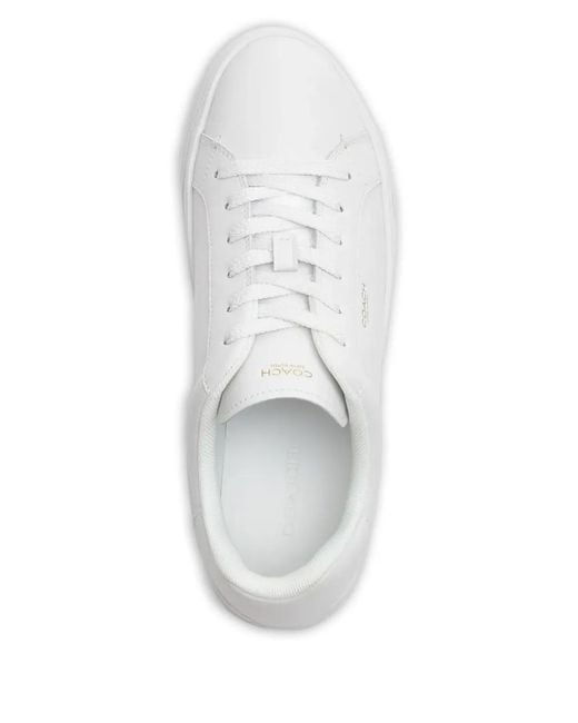 COACH White High Line Sneakers