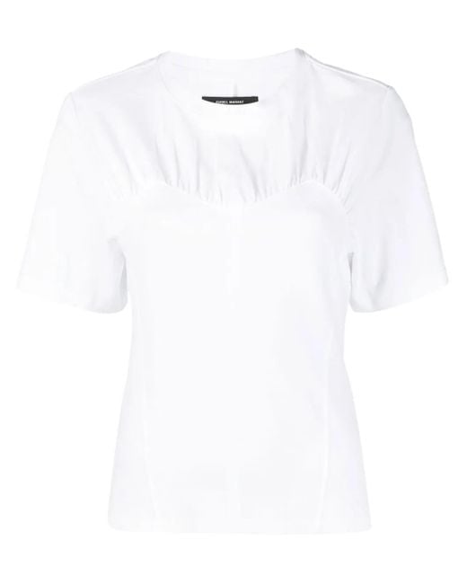 Isabel Marant White Zazie Panelled T-shirt