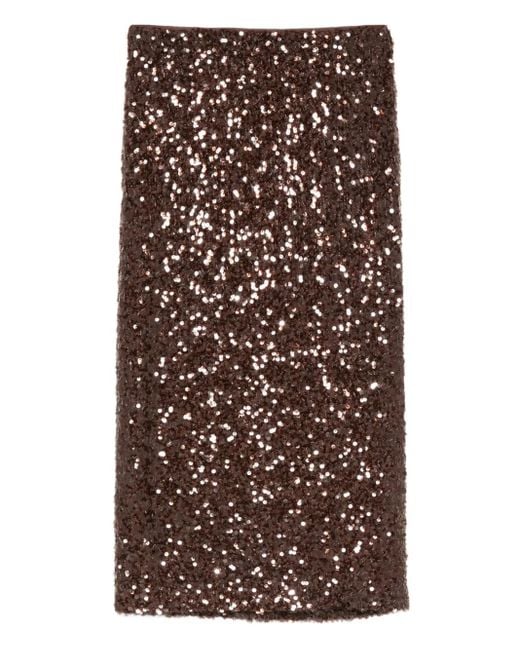 Pennyblack スパンコールトリム スカート Brown