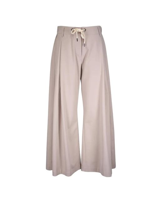 Pantalones Con Cordones Brunello Cucinelli de color Pink