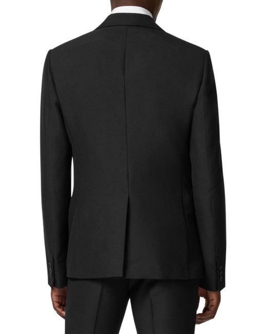 Versace Black Bead-embellished Single-breasted Blazer for men