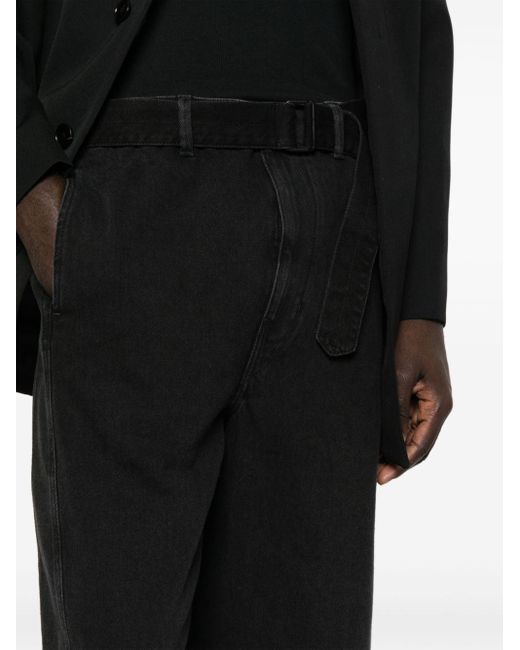 Lemaire Twisted Jeans-Shorts in Black für Herren