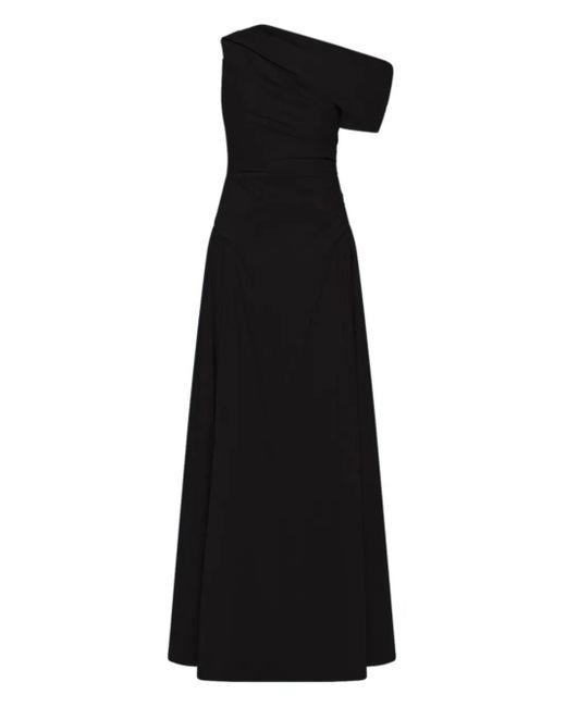 Vestido de noche con detalle asimétrico Rachel Gilbert de color Black