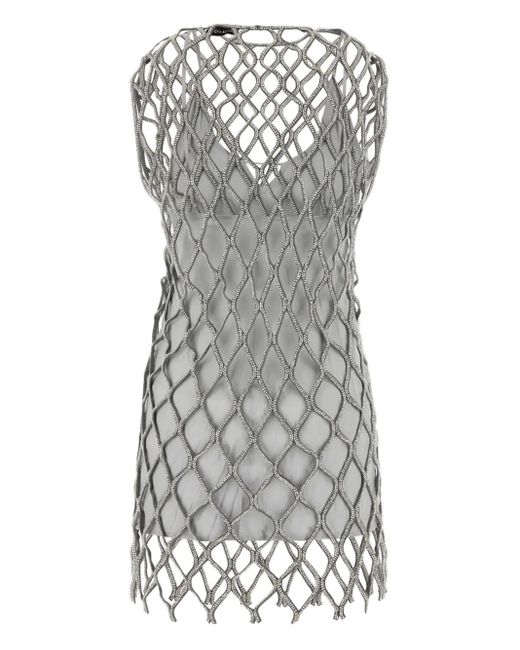 Camilla & Marc Gray Rococo Mini Dress