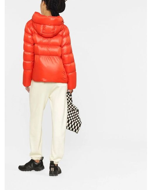 Herno Orange Zip-fastening Padded Jacket