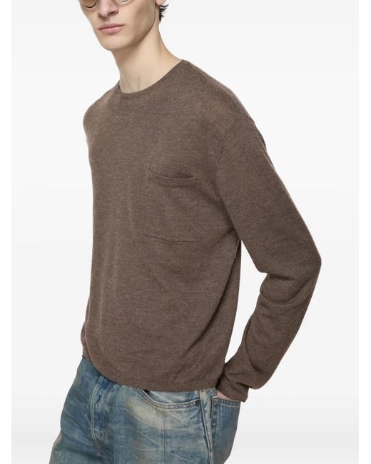 Acne Brown Cashmere Sweater for men