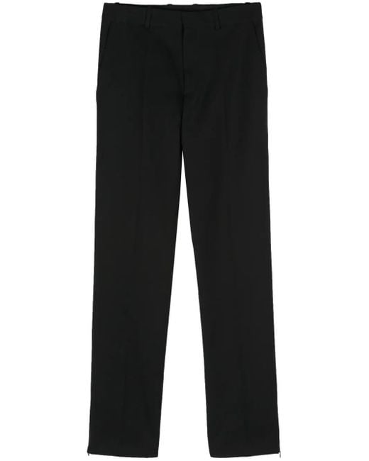 BOTTER Black Pressed-Crease Wool Trousers