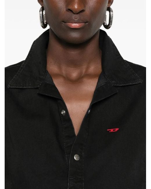 DIESEL Black De-Drey Cropped Sleeveless Top