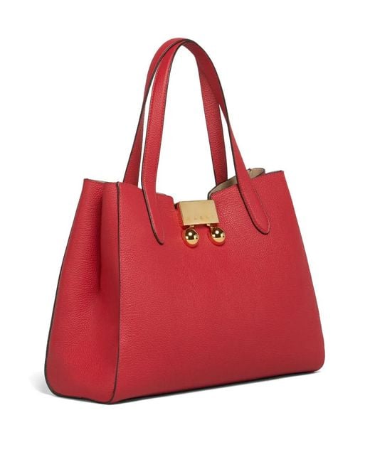 Marni Red Trunkaroo Tote Bag