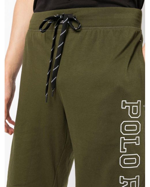 Polo Ralph Lauren Green Logo-print Track Shorts for men