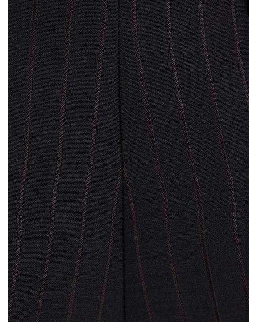 Saint Laurent Blue Striped Pressed-crease Trousers for men