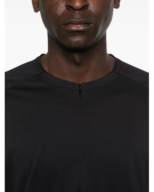 Hiking Patrol Black X Mammut Zip-Fastening Long-Sleeve Top for men