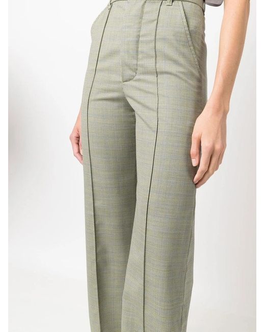 Ninamounah Gray Straight-Leg Cut Trousers