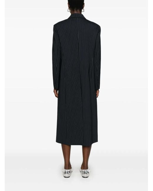 Manteau À Fines Rayures P.A.R.O.S.H. en coloris Black