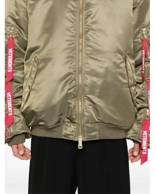 Chaqueta Bómber Estilo Cargo Vetements de hombre de color Green