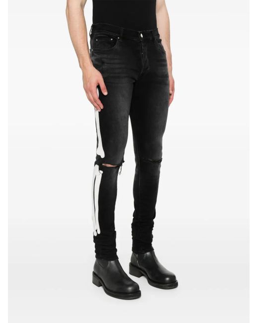 Amiri Black Slash Jeans for men