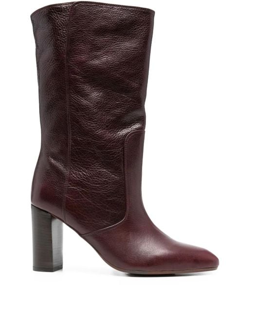 Chie Mihara Brown Exis Stiefel mit Blockabsatz 85mm